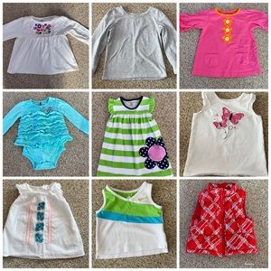24M/2T Long Sleeve and Tank Top Bundle